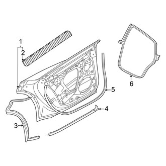 Audi OE - Rear Door - Door & Components