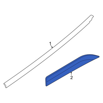 Audi OE - Front Left Door Molding