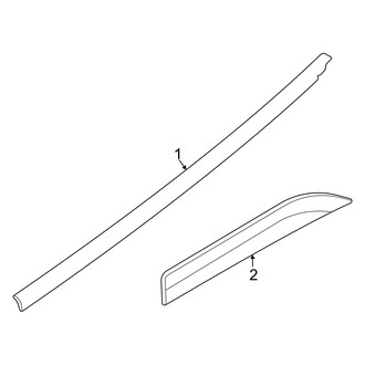Audi OE - Rear Door - Exterior Trim