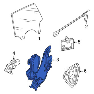 Audi OE - Rear Left Window Regulator