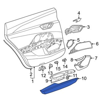Audi OE - Front Left Door Armrest