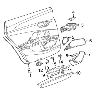 Audi OE - Rear Door - Interior Trim