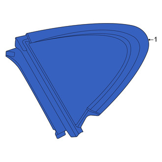 Audi OE - Rear Left Quarter Glass