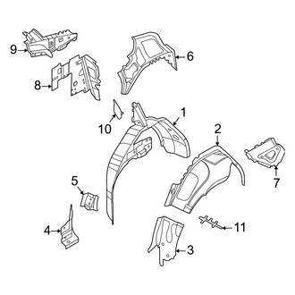Audi OE - Quarter Panel - Inner Structure