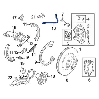 Audi OE - Rear Brake Hydraulic Hose