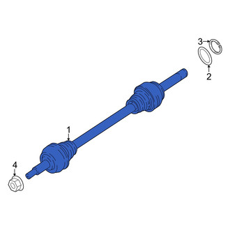 Audi OE - Rear Left CV Axle Assembly