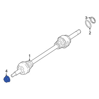 Audi OE - Front CV Joint Nut