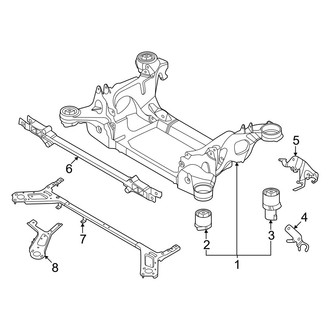 Audi OE - Rear Suspension - Suspension Mounting