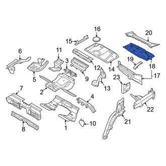 Audi OE - Rear Floor Pan Reinforcement