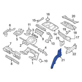 Audi OE - Rear Left Forward Floor Side Rail