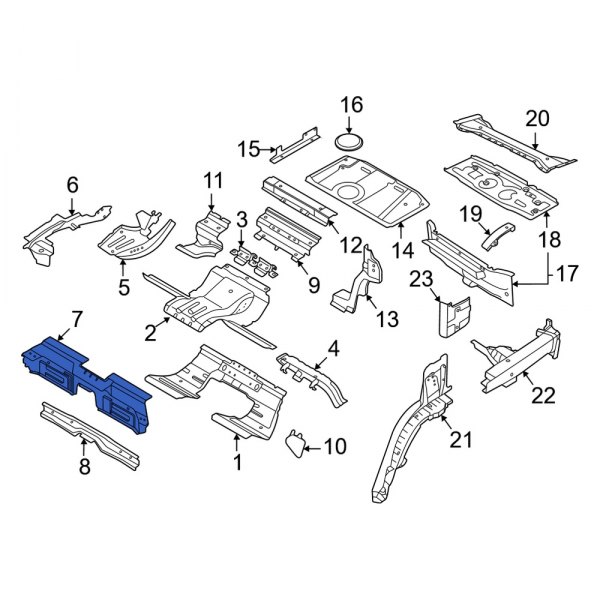 Floor Pan Crossmember