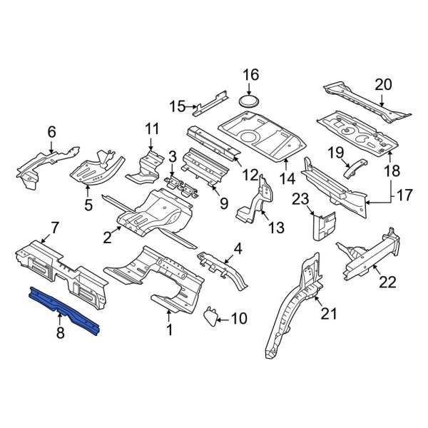 Floor Pan Crossmember