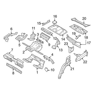 Audi OE - Rear Body & Floor - Floor & Rails
