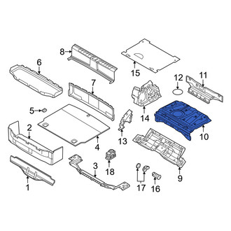 Audi OE - Rear Center Sound Absorber