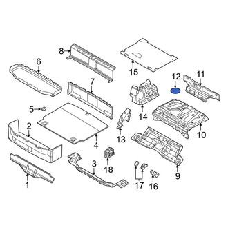 Audi OE - Rear Upper Sound Absorber