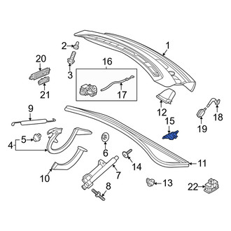 Audi OE - Rear Deck Lid Latch