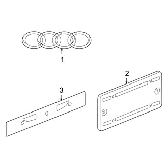 Audi OE - Trunk Lid - Exterior Trim