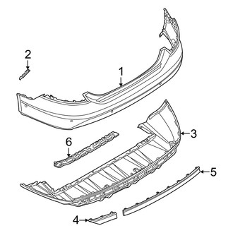 Audi OE - Rear Bumper - Bumper & Components (Cover and Components)