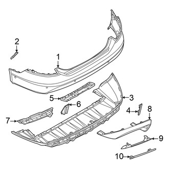 Audi OE - Rear Bumper - Bumper & Components