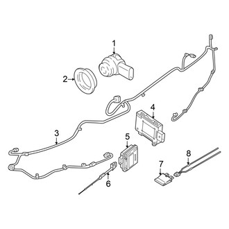 Audi OE - Rear Bumper - Electrical Components (Premium Plus / Prestige)