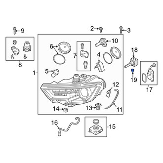 Audi OE - Front Headlight Bulb Cap