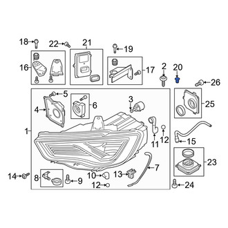 Audi OE - Front Headlight Bulb Cap