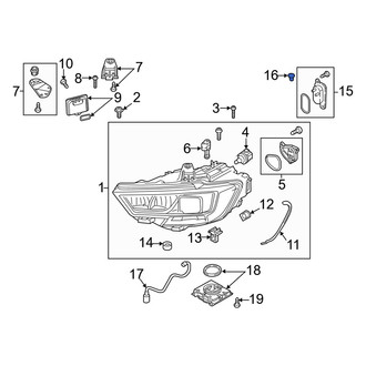 Audi OE - Front Right Headlight Bulb Cap