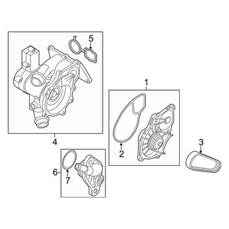 Audi OE - Cooling - Water Pump (Main), (Convertible)