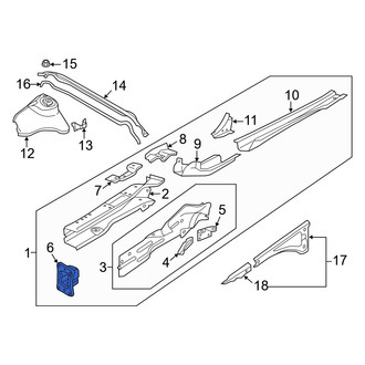 Audi OE - Front Left Frame Rail End