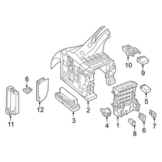 Audi OE - Electrical - Fuse & Relay (Passenger Compartment), (Convertible)