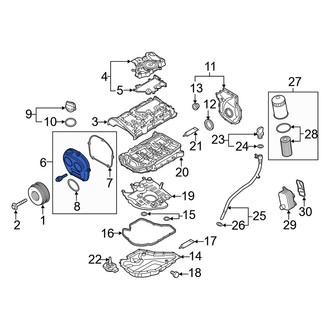Audi OE - Upper Engine Timing Cover