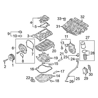 Audi OE - Engine / Transaxle - Engine Parts (Convertible)
