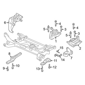 Audi OE - Engine / Transaxle - Engine & Transmission Mounting (Convertible 2.0L)
