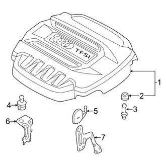 Audi OE - Engine / Transaxle - Engine Appearance Cover (Convertible)