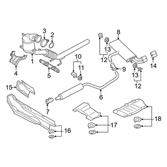 Audi OE - Exhaust System - Exhaust Components (Convertible)
