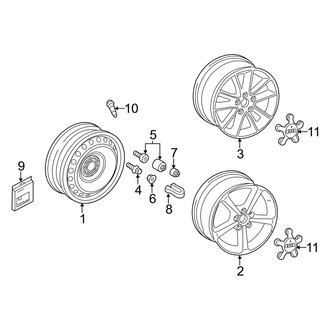 Audi OE - Wheels (17"), (Convertible)
