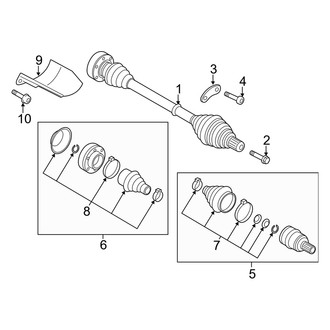 Audi OE - Front Suspension - Drive Axles (Convertible)