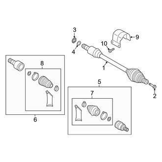 Audi OE - Front Suspension - Drive Axles (Convertible)
