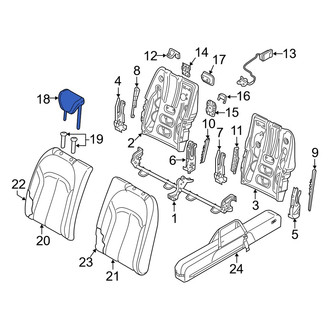 Audi OE - Rear Center Headrest