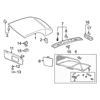 Audi OE - Roof Opening Trim Clip