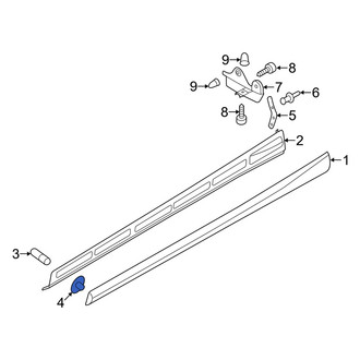 Audi OE - Rocker Panel Molding Nut
