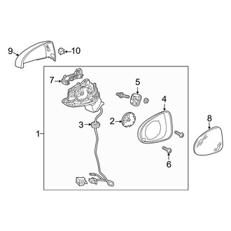 Audi OE - Door - Outside Mirrors (Convertible)