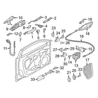 Audi OE - Door - Lock & Hardware (Convertible)
