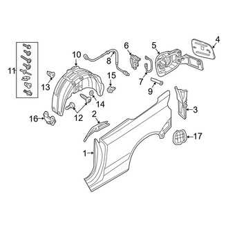 Audi OE - Quarter Panel & Components (Convertible)