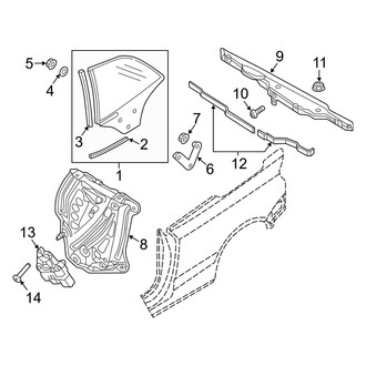 Audi OE - Quarter Panel - Glass (Premium / Premium Plus / Prestige Convertible)