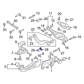 Audi OE - Rear Upper Suspension Control Arm Washer