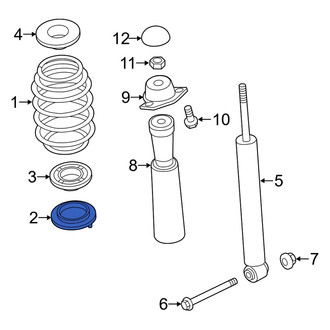 Audi OE - Rear Lower Coil Spring Insulator