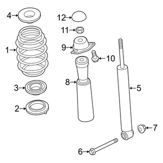 Audi OE - Rear Suspension - Shocks & Components (Convertible)