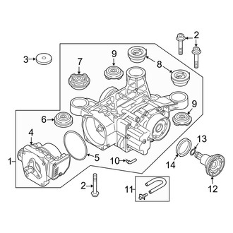 Audi OE - Rear Suspension - Axle & Differential (Convertible)