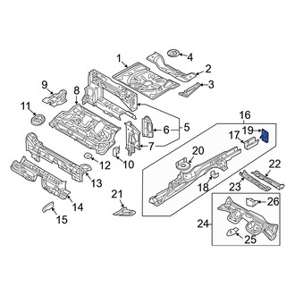 Audi OE - Rear Left Frame Rail End